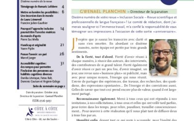 Revue N°10 INCLUSION SOCIALE – Revue scientifique et professionnelle en langue française ».